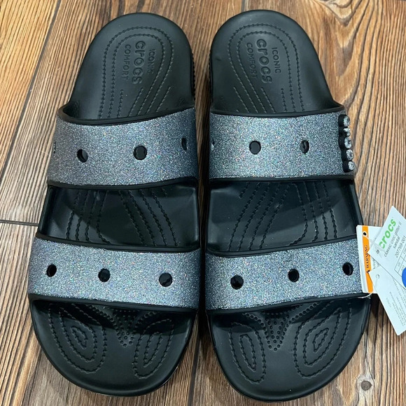 CROCS Glitter Sandals - Picture 1 of 2